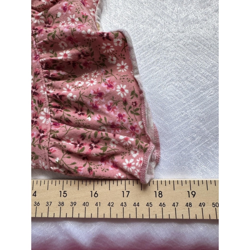 Forever 21  Womens S Peplum Ruffle Babydoll Fairy‎ Crop Blouse Summer Floral Y2K - Picture 5 of 6